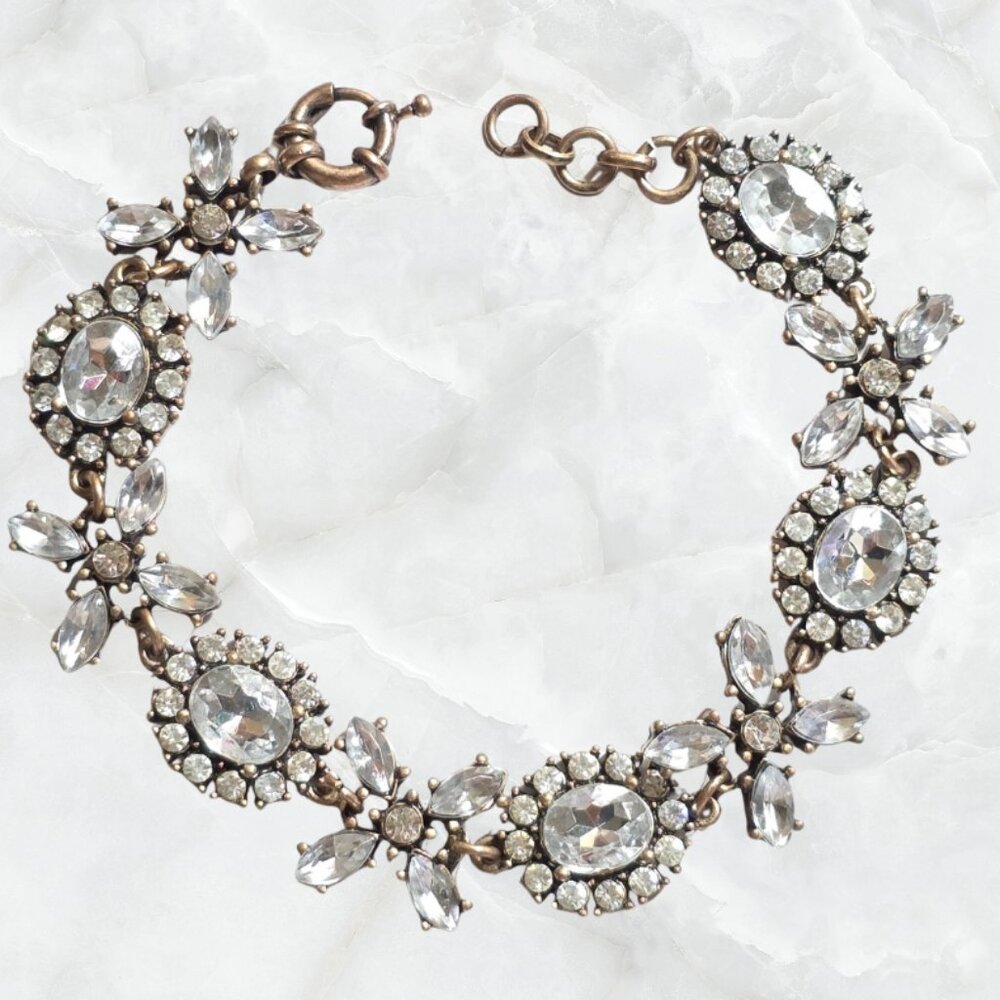 XO Rhinestone Statement Bracelet - Picture 6 of 6